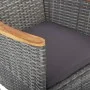 Juego de comedor para jardín 3 piezas gris de vidaXL, Conjuntos de jardín - Ref: Foro24-3072474, Precio: 199,82 €, Descuento: %