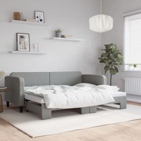 Sofá cama nido tela gris claro 80x200 cm de vidaXL, Camas y somieres - Ref: Foro24-3196811, Precio: 250,28 €, Descuento: %