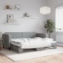 Sofá cama nido tela gris claro 80x200 cm de vidaXL, Camas y somieres - Ref: Foro24-3196811, Precio: 250,28 €, Descuento: %