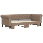 Sofá con cama nido cuero sintético cappuccino 90x200 cm de vidaXL, Camas y somieres - Ref: Foro24-3197726, Precio: 275,63 €, ...