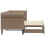 Sofá con cama nido cuero sintético cappuccino 90x200 cm de vidaXL, Camas y somieres - Ref: Foro24-3197726, Precio: 275,63 €, ...