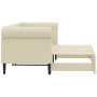 Sofá con cama nido cuero sintético crema 90x200 cm de vidaXL, Camas y somieres - Ref: Foro24-3197725, Precio: 276,00 €, Descu...
