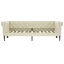 Sofá con cama nido cuero sintético crema 90x200 cm de vidaXL, Camas y somieres - Ref: Foro24-3197725, Precio: 276,00 €, Descu...