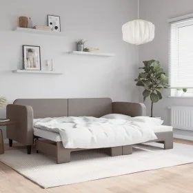 Sofá cama nido tela gris taupe 80x200 cm de vidaXL, Camas y somieres - Ref: Foro24-3196814, Precio: 243,29 €, Descuento: %