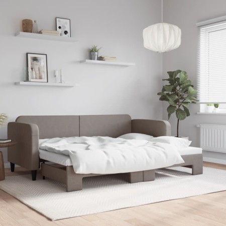 Sofá cama nido tela gris taupe 80x200 cm de vidaXL, Camas y somieres - Ref: Foro24-3196814, Precio: 246,25 €, Descuento: %
