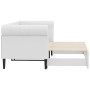 Sofá con cama nido cuero sintético blanco 90x200 cm de vidaXL, Camas y somieres - Ref: Foro24-3197724, Precio: 300,62 €, Desc...