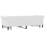 Sofá con cama nido cuero sintético blanco 90x200 cm de vidaXL, Camas y somieres - Ref: Foro24-3197724, Precio: 300,62 €, Desc...