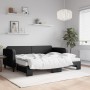 Sofá cama nido con colchón tela negro 80x200 cm de vidaXL, Camas y somieres - Ref: Foro24-3196831, Precio: 417,55 €, Descuent...