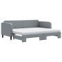 Sofá cama nido con colchón tela gris claro 80x200 cm de vidaXL, Camas y somieres - Ref: Foro24-3196829, Precio: 416,51 €, Des...