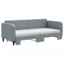 Sofá cama nido con colchón tela gris claro 80x200 cm de vidaXL, Camas y somieres - Ref: Foro24-3196829, Precio: 416,51 €, Des...
