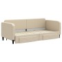 Sofá cama nido con cajones tela color crema 80x200 cm de vidaXL, Camas y somieres - Ref: Foro24-3196851, Precio: 286,41 €, De...