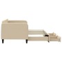 Sofá cama nido con cajones tela color crema 80x200 cm de vidaXL, Camas y somieres - Ref: Foro24-3196851, Precio: 286,41 €, De...