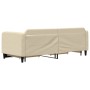 Sofá cama nido con cajones tela color crema 80x200 cm de vidaXL, Camas y somieres - Ref: Foro24-3196851, Precio: 286,41 €, De...