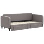 Sofá cama nido con cajones tela gris taupe 80x200 cm de vidaXL, Camas y somieres - Ref: Foro24-3196850, Precio: 286,54 €, Des...