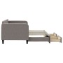 Sofá cama nido con cajones tela gris taupe 80x200 cm de vidaXL, Camas y somieres - Ref: Foro24-3196850, Precio: 286,54 €, Des...