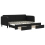 Sofá cama nido con cajones tela negro 80x200 cm de vidaXL, Camas y somieres - Ref: Foro24-3196849, Precio: 289,63 €, Descuent...