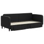 Sofá cama nido con cajones tela negro 80x200 cm de vidaXL, Camas y somieres - Ref: Foro24-3196849, Precio: 289,63 €, Descuent...