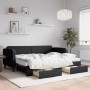 Sofá cama nido con cajones tela negro 80x200 cm de vidaXL, Camas y somieres - Ref: Foro24-3196867, Precio: 454,60 €, Descuent...