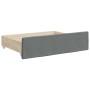 Sofá cama nido con cajones tela gris oscuro 80x200 cm de vidaXL, Camas y somieres - Ref: Foro24-3196866, Precio: 455,49 €, De...