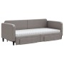 Sofá cama nido con cajones tela gris taupe 80x200 cm de vidaXL, Camas y somieres - Ref: Foro24-3196868, Precio: 476,53 €, Des...