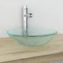 Lavabo vidrio templado transparente 42 cm by vidaXL, Sinks - Ref: Foro24-142229, Price: 51,12 €, Discount: %