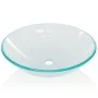 Waschbecken aus transparentem gehärtetem Glas, 42 cm. von vidaXL, Sinkt - Ref: Foro24-142229, Preis: 51,12 €, Rabatt: %