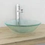 Lavabo de vidrio templado 42 cm esmerilado by vidaXL, Sinks - Ref: Foro24-142230, Price: 56,89 €, Discount: %