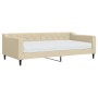 Sofá cama con colchón tela crema 100x200 cm de vidaXL, Camas y somieres - Ref: Foro24-3197417, Precio: 343,86 €, Descuento: %