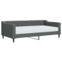 Sofá cama con colchón tela gris oscuro 90x190 cm de vidaXL, Camas y somieres - Ref: Foro24-3197419, Precio: 319,04 €, Descuen...