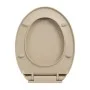 Toilettendeckel mit Soft-Close-Funktion, schnell lösbar, oval, beige von vidaXL, Toiletten- und Bidetsitze - Ref: Foro24-1458...