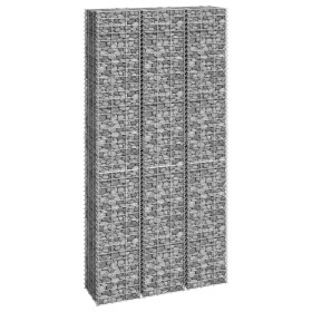 Arriates de gaviones 3 unidades hierro 30x30x200 cm de vidaXL, Maceteros y jardineras - Ref: Foro24-151251, Precio: 94,80 €, ...