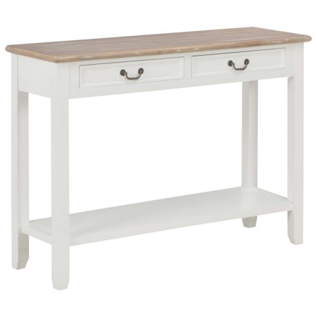 Mesa consola de madera blanco 110x35x80 cm de vidaXL, Mesas auxiliares - Ref: Foro24-249901, Precio: 197,64 €, Descuento: %