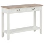 Mesa consola de madera blanco 110x35x80 cm de vidaXL, Mesas auxiliares - Ref: Foro24-249901, Precio: 197,64 €, Descuento: %
