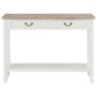 Mesa consola de madera blanco 110x35x80 cm de vidaXL, Mesas auxiliares - Ref: Foro24-249901, Precio: 197,64 €, Descuento: %