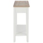 Mesa consola de madera blanco 110x35x80 cm de vidaXL, Mesas auxiliares - Ref: Foro24-249901, Precio: 197,64 €, Descuento: %