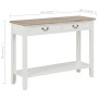 Mesa consola de madera blanco 110x35x80 cm de vidaXL, Mesas auxiliares - Ref: Foro24-249901, Precio: 197,64 €, Descuento: %