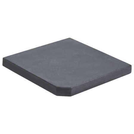 Base con peso para sombrilla de granito negro cuadrada 25 kg de vidaXL, Bases para sombrillas - Ref: Foro24-313669, Precio: 7...