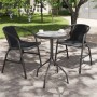 Mesa de jardín de acero gris antracita Ø50x71 cm de vidaXL, Mesas de jardín - Ref: Foro24-316823, Precio: 39,43 €, Descuento: %