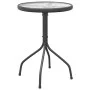 Mesa de jardín de acero gris antracita Ø50x71 cm de vidaXL, Mesas de jardín - Ref: Foro24-316823, Precio: 40,96 €, Descuento: %