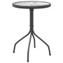 Mesa de jardín de acero gris antracita Ø50x71 cm de vidaXL, Mesas de jardín - Ref: Foro24-316823, Precio: 39,43 €, Descuento: %