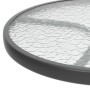 Mesa de jardín de acero gris antracita Ø50x71 cm de vidaXL, Mesas de jardín - Ref: Foro24-316823, Precio: 39,43 €, Descuento: %