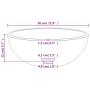 Lavabo de vidrio templado transparente 30x12 cm de vidaXL, Lavabos - Ref: Foro24-345235, Precio: 54,32 €, Descuento: %