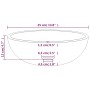 Lavabo de vidrio templado esmerilado 35x12 cm de vidaXL, Lavabos - Ref: Foro24-345240, Precio: 55,68 €, Descuento: %