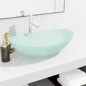 Frosted tempered glass sink 54.5x35x15.5 cm by vidaXL, Sinks - Ref: Foro24-345244, Price: 60,04 €, Discount: %