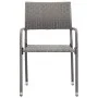 Juego de comedor de jardín 3 pzas ratán sintético gris de vidaXL, Conjuntos de jardín - Ref: Foro24-3072488, Precio: 183,41 €...