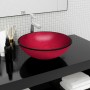 Lavabo de vidrio templado rojo 42x14 cm de vidaXL, Lavabos - Ref: Foro24-345266, Precio: 55,07 €, Descuento: %