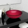 Rotes Waschbecken aus gehärtetem Glas, 42 x 14 cm von vidaXL, Sinkt - Ref: Foro24-345266, Preis: 51,43 €, Rabatt: %