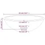 Lavabo de vidrio templado rojo 42x14 cm de vidaXL, Lavabos - Ref: Foro24-345266, Precio: 51,43 €, Descuento: %