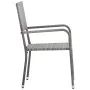 Juego de comedor de jardín 3 pzas ratán sintético gris de vidaXL, Conjuntos de jardín - Ref: Foro24-3072488, Precio: 183,41 €...