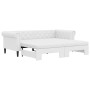 Sofá cama nido con colchón cuero sintético blanco 90x200 cm de vidaXL, Camas y somieres - Ref: Foro24-3197728, Precio: 469,75...
